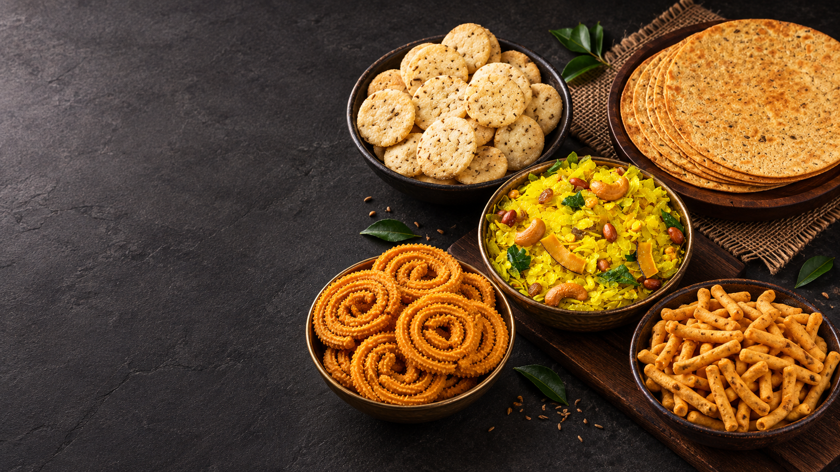 Jassi's Kitchen homemade Khakhra, Puri, Chevdo, Chakri and Gathiya